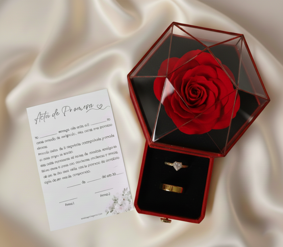 Anillo Promesa Modelo Pandora - Mujer y Hombre