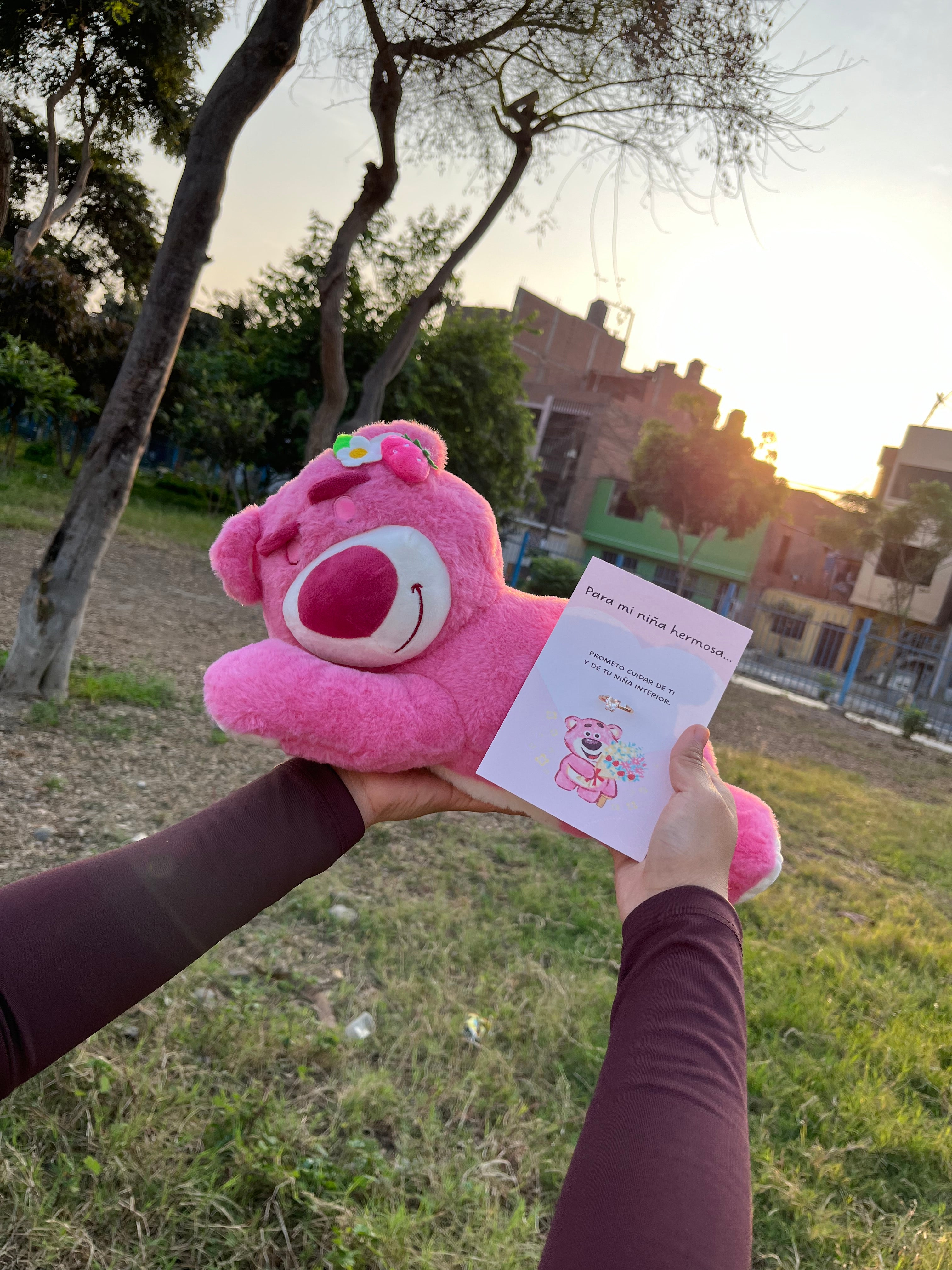 Peluche Lotso Dormilón + Anillo Promesa